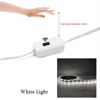 Bandă USB impermeabilă Mătură manuală fluturând ON OFF Senzor Lumină LED Mișcare sub dulap Iluminare LED TV Bucătărie Lămpi 5V