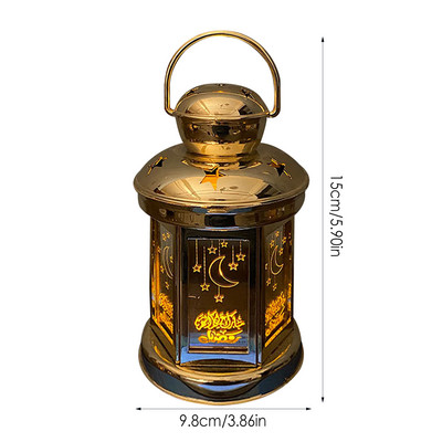 Διακόσμηση Ραμαζάνι Φανάρι LED Φώτα EID Μουμπάρακ Στολίδια Ισλάμ Μουσουλμανικό πάρτι Προμήθειες για πάρτι Eid Al Adha Ramadan Kareem Διακόσμηση σπιτιού
