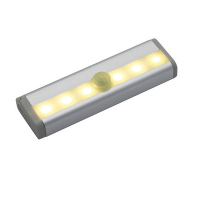 Vezeték nélküli LED szekrény alatti lámpa PIR mozgásérzékelő lámpa 6/10 LED gardrób szekrényhez szekrényhez konyhai világítás LED éjszakai lámpához