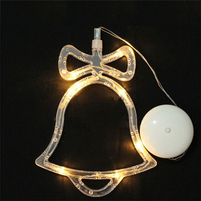 Kalėdiniai papuošalai Pakabinami LED šviestuvai Miegamojo apdaila Kalėdiniai papuošalai namams Langų stiklo dekoras Šildomas akumuliatorius