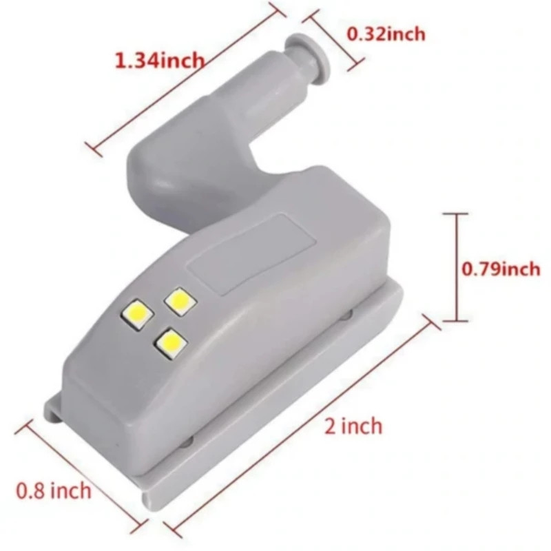 12V šarke Smart Touch senzor Led rasvjeta za ormarić Kupaonski ormarić Osvjetljenje šarki za kućna vrata Led rasvjeta za ormarić Kuhinjska svjetiljka