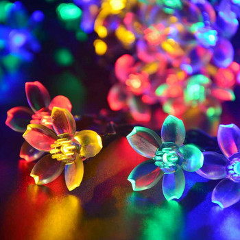 Φωτάκια Fairy String για Χριστουγεννιάτικο Κήπο Διακοσμητικό Δωματίου Φωτάκια 10/20 led Φωτάκια Led με μπαταρία άνθη κερασιάς