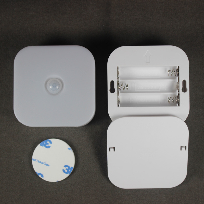 PIR LED judesio jutiklio šviesa 6/10 LED spintelės spintos lovos lempa LED po spintele Naktinis apšvietimas spintai laiptai virtuvei 4.7 A8