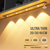 LED svjetlo za ormarić, senzor pokreta, prigušivo USB punjenje, indukcijsko noćno svjetlo za ljudsko tijelo, valovita svjetlosna traka za ulaz u spavaću sobu