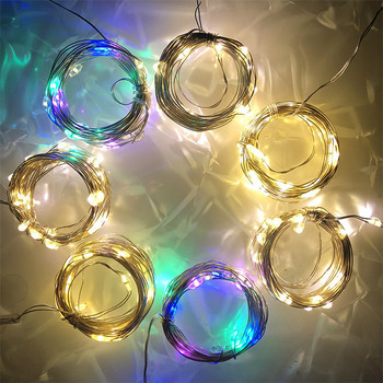 6τμχ Χάλκινο σύρμα LED String Lights Χριστουγεννιάτικη διακόσμηση Φωτάκια πάρτι Χριστουγεννιάτικα στολίδια Fairy Lights Διακόσμηση γάμου
