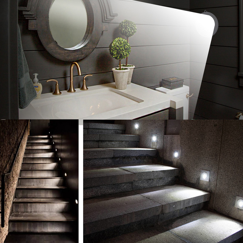 PIR judesio jutiklio LED apšvietimas po spintele su magnetine AAA baterija maitinama automatine išmania naktine lempa, skirta spintelės spintai