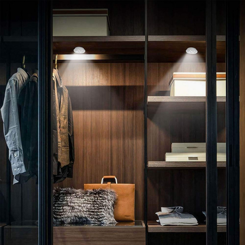 Lumină de sub dulap de 3W Super Bright Cob LED Telecomandă fără fir pentru dulap reglabil Lampă de noapte Acasă Dormitor Dulap Bucătărie