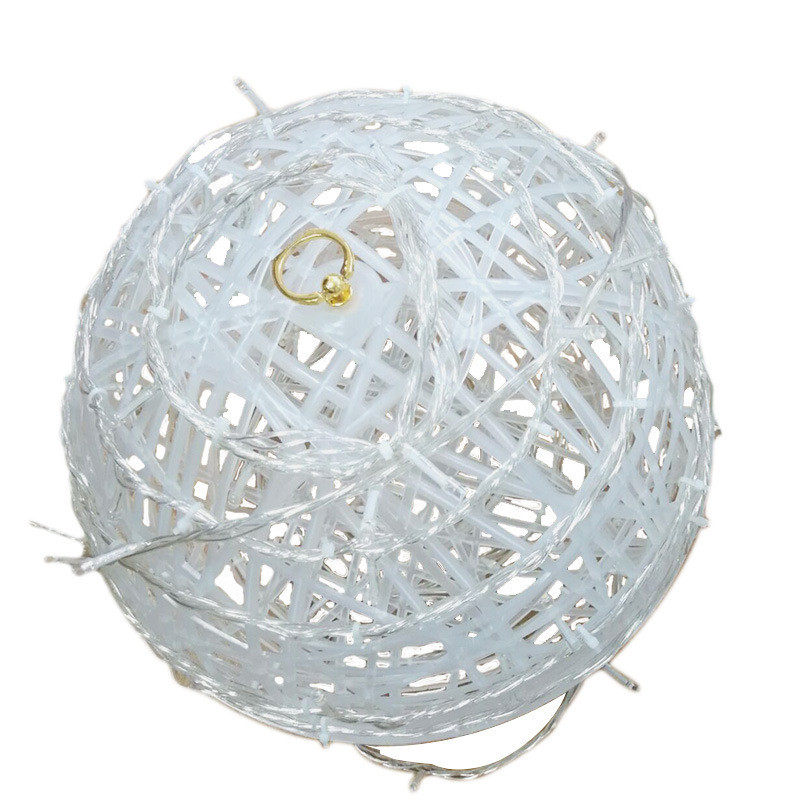 Jõulud Dia 20CM 30CM Suur Maakera Rattan Ball String Light Globe Ball Fairy Garland Light puupühade jõulukaunistuseks