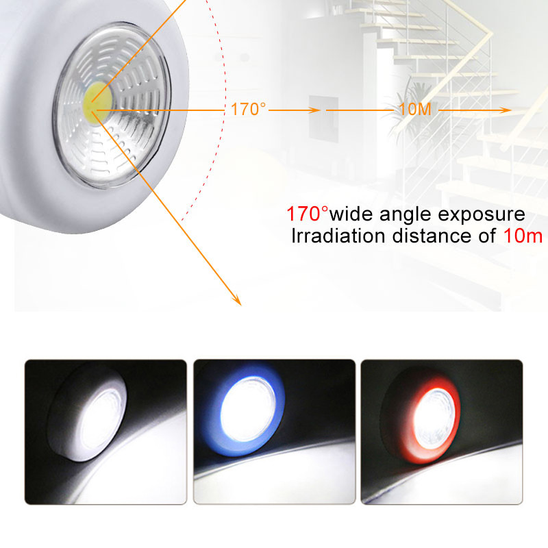LED naktinis apšvietimas po spintele su lipniu lipduku Belaidė sieninė lempa Spinta Spinta Stalčius Spinta Miegamojo Virtuvė