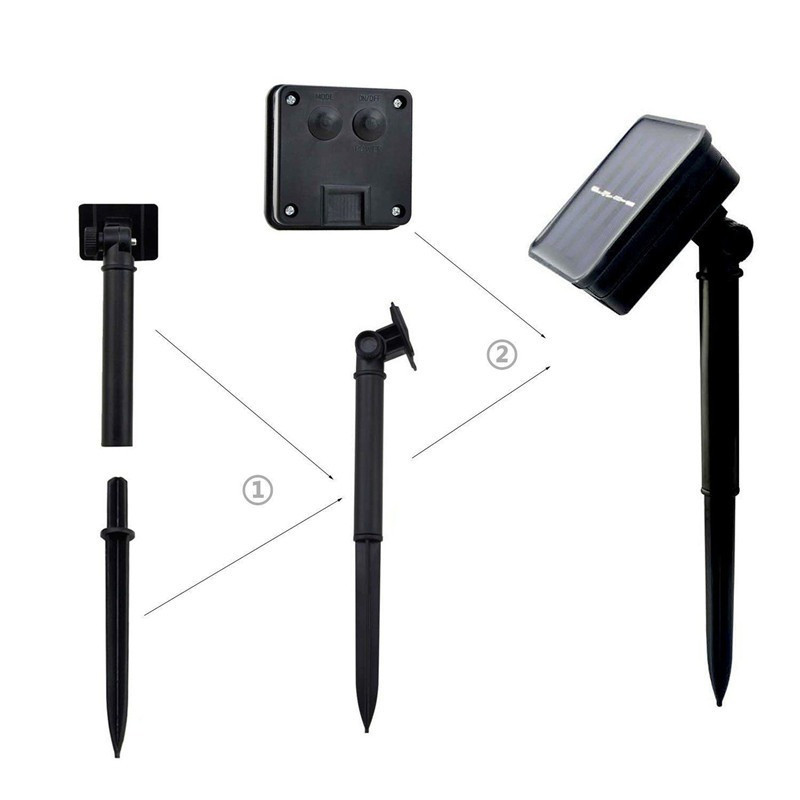 Lampă solară LED în aer liber 22M 10M șir de lumină zână 8 moduri Ghirlandă bliț rezistentă la apă pentru decorațiuni de grădină stradală de Crăciun