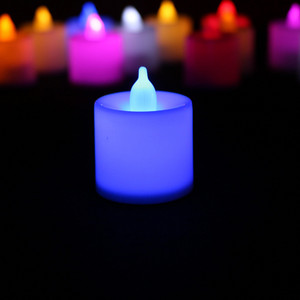 7vnt elektroninė žvakė LED lemputė mini spalvinga romantiška bedūmė beliepsnio žvakių lempa Vestuvių gimtadienio vakarėlis Kalėdos