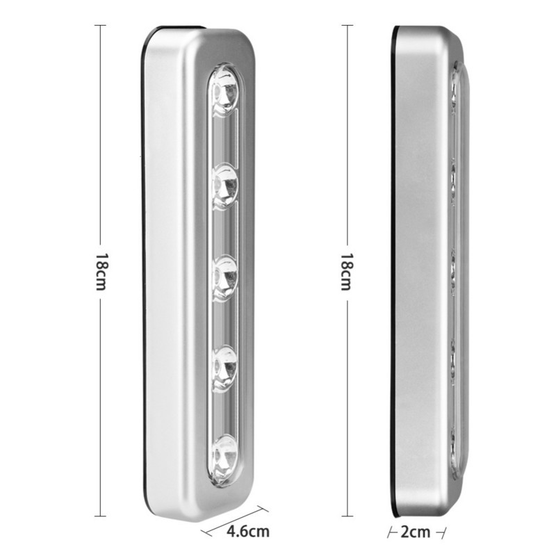 Kapi alune kapivalgusti LED-öövalgusti köögi akutoitega riidekapi valgustus puutetundlik valge valguse sisse/välja lülitamine
