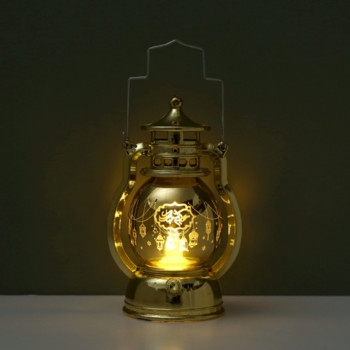 Рамадан декорации LED преносима дворцова маслена лампа EID Mubarak Осветителни орнаменти Ислямски мюсюлмански Рамадан декор за дома
