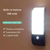 LED PIR senzor pokreta Svjetlo za ormarić u ormaru LED noćno svjetlo ispod ormarića za ormar Stepenice Kuhinja Spavaća soba Kućna rasvjeta