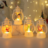 Χριστουγεννιάτικο Φωτιστικό Φεστιόν Led Stanta Claus Snowman Lights Χριστουγεννιάτικα στολίδια για το σπίτι 2022 Decoracion Lighting Navideña