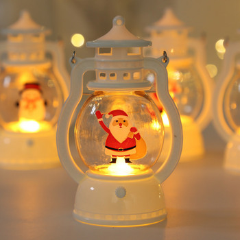Χριστουγεννιάτικο Φωτιστικό Φεστιόν Led Stanta Claus Snowman Lights Χριστουγεννιάτικα στολίδια για το σπίτι 2022 Decoracion Lighting Navideña