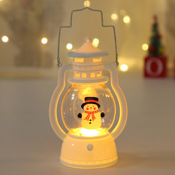 Χριστουγεννιάτικο Φωτιστικό Φεστιόν Led Stanta Claus Snowman Lights Χριστουγεννιάτικα στολίδια για το σπίτι 2022 Decoracion Lighting Navideña