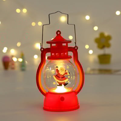 Χριστουγεννιάτικο Φωτιστικό Φεστιόν Led Stanta Claus Snowman Lights Χριστουγεννιάτικα στολίδια για το σπίτι 2022 Decoracion Lighting Navideña