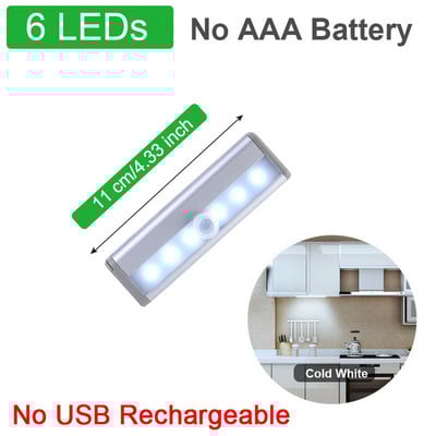 LED-kapivalgusti 160 LED-i lamp liikumisanduri valgustusega köögivalgustid, USB-laetavad kapialused magamistoavalgustid