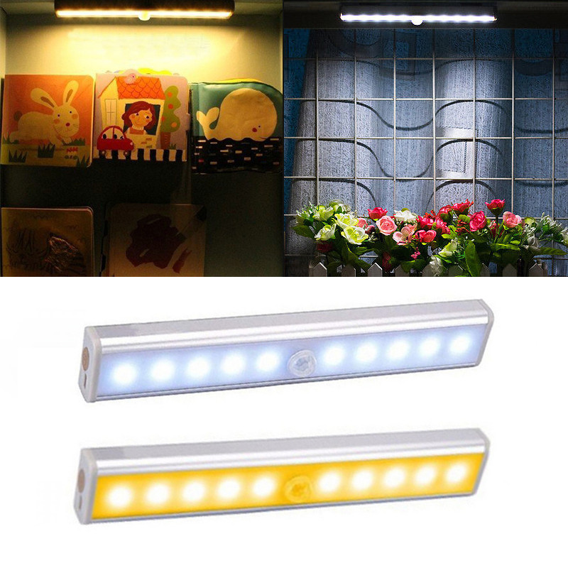 Éjszakai lámpa Led lámpa a szekrény alatt Fény Mozgásérzékelő éjszakai lámpa Szekrénylámpa szekrény Konyhai világítás Mágneses éjszakai lámpa