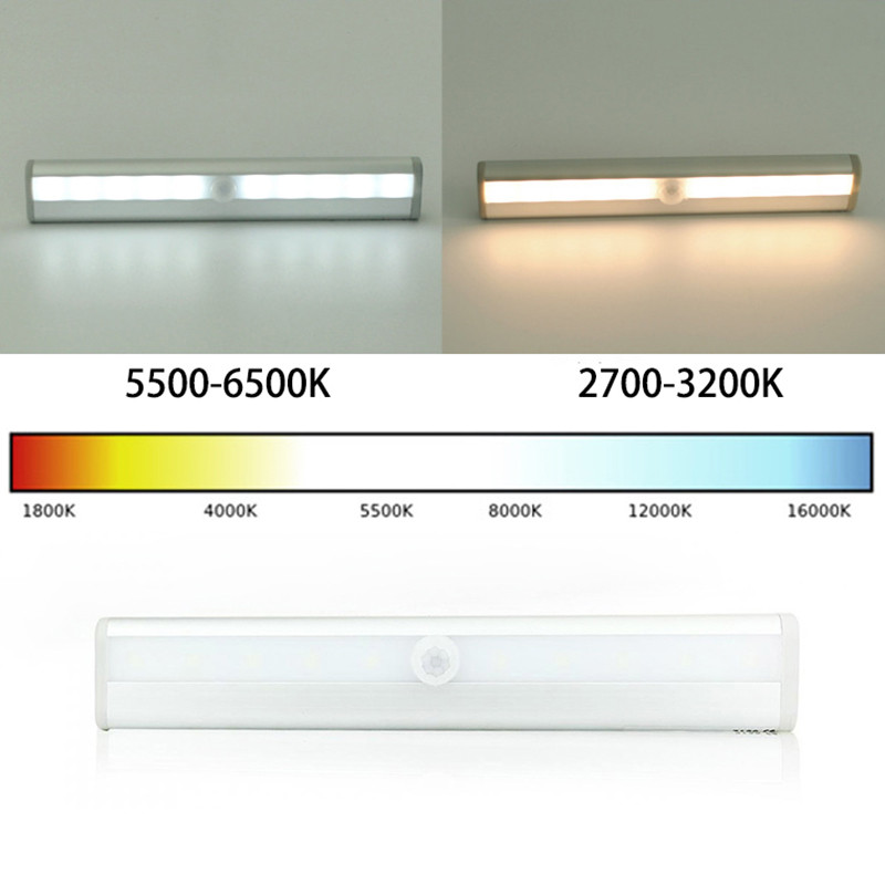 Éjszakai lámpa Led lámpa a szekrény alatt Fény Mozgásérzékelő éjszakai lámpa Szekrénylámpa szekrény Konyhai világítás Mágneses éjszakai lámpa