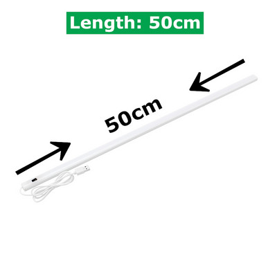 Kézseprő érzékelő USB LED szekrény alatti világítás 20/30/40/50cm fehér 6000K kézhullám aktiválva konyhai hálószoba gardrób szekrényhez
