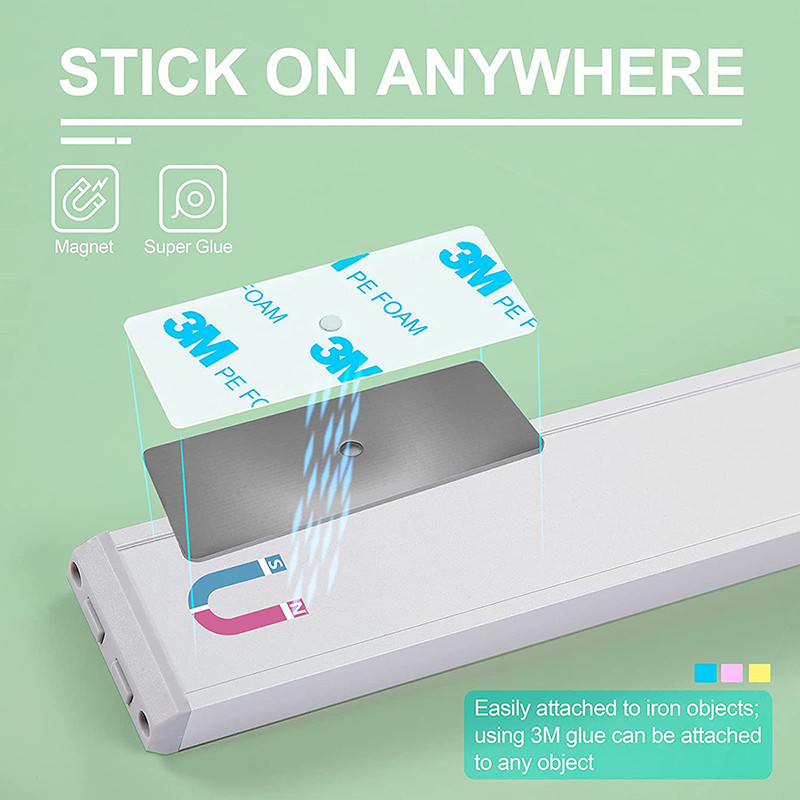 Φωτιστικό ντουλάπι με αισθητήρα κίνησης LED Νυχτερινό φως USB Επαναφορτιζόμενο φωτιστικό τοίχου 30 LED Μαγνητική λωρίδα ντουλάπας φωτιστικό ντουλάπας