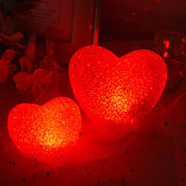 Διακόσμηση γιρλάντας με ρομαντική κόκκινη καρδιά του Αγίου Βαλεντίνου Διακόσμηση γιρλάντας με μπαταρία για διακόσμηση Χριστουγεννιάτικου δέντρου