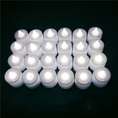10db LED lángmentes gyertyalámpa elemes LED-es tealámpák esküvői születésnapi karácsonyi buli újévi romantikus dekorációjához