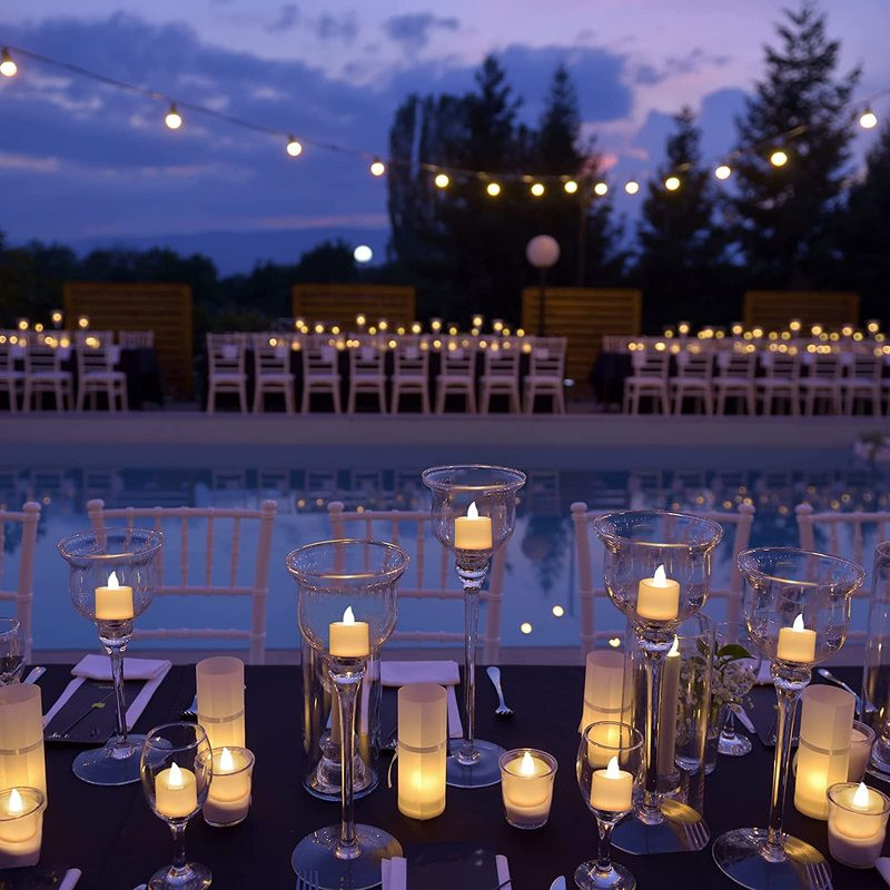 10 gab LED bezliesmas sveču lampas ar baterijām darbināmas Led tējas lampiņas kāzu dzimšanas dienas Ziemassvētku ballītei Jaungada romantiskai dekorēšanai