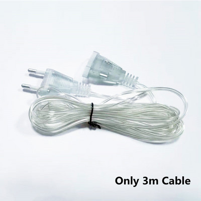 5M božićni vijenac LED zavjesa Icicle String Lights Droop 0.4-0.6m AC110V/220V Street House Girllands Christmas Lights Outdoor