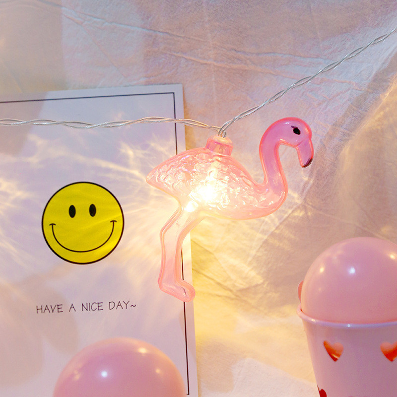 Μίνι λάμπες LED 2M Φωτάκια διακόσμησης Flamingo για το καλοκαίρι Hawaian Party Star Light Garland Προμήθειες διακόσμησης γαμήλιων πάρτι