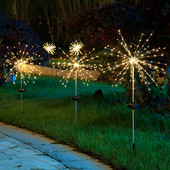 90 120 150LED päikeseenergia valgustid välistingimustes päikeseenergia aiavalgustid veekindlad päikesepatarei tuled muru ilutulestiku lamp Aia jõulukaunistus