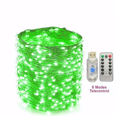 Χριστουγεννιάτικο Διακοσμητικό Φωτιστικό Πρωτοχρονιάς Χάλκινο σύρμα Led Garland Fairy Light String με τηλεχειριστήριο για φώτα εσωτερικού χώρου