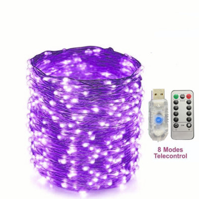 Χριστουγεννιάτικο Διακοσμητικό Φωτιστικό Πρωτοχρονιάς Χάλκινο σύρμα Led Garland Fairy Light String με τηλεχειριστήριο για φώτα εσωτερικού χώρου