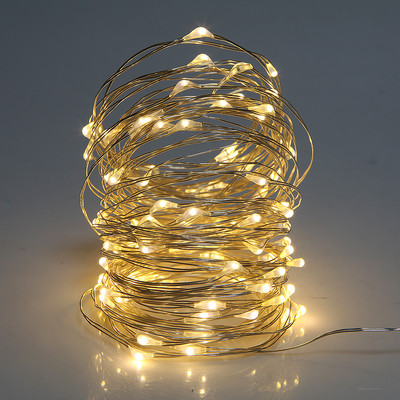 5M 10M LED 8 režimų styginių lempučių baterija, veikianti su nuotolinio valdymo pulteliu Fairy vandeniui atspari šviesa Kalėdų vestuvių vakarėliui lauke