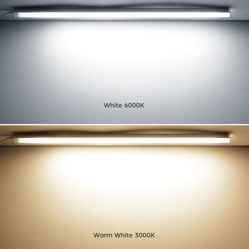 30/40/50CM 5V USB LED juostinė lemputė belaidė medinė 25mm jutiklinė juostinė lempa, skirta kambario spintai Virtuvės spintelė Namų apšvietimo dekoras