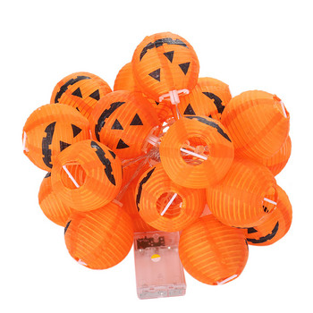 Halloween Pumpkin String Lights 6/10/20leds με μπαταρία πορτοκαλί φαναράκια κολοκύθας για εσωτερική/εξωτερική διακόσμηση αποκριών