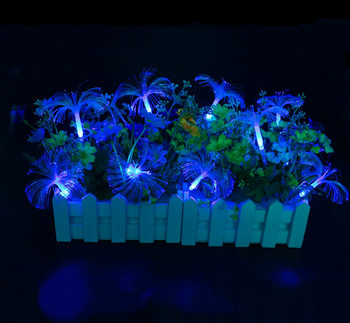 10led захранвани с батерии оптични влакна LED низ Фея Светлина Нощна лампа Коледна СВАТБЕН Гирлянд Декорация