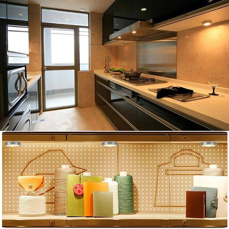 Φως 3W COB κάτω από το ντουλάπι LED Ασύρματο τηλεχειριστήριο Ντουλάπα νυχτερινό φωτιστικό Σπίτι Υπνοδωμάτιο Ντουλάπα Κουζίνα Μπάνιο Διάδρομος Lightin