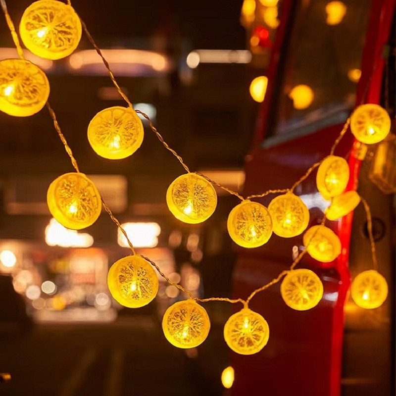 10LEDS Fruit Fairy Svjetlo na baterije Limun Lubenica Banana Svjetlo za kampiranje Noćna tržnica Dekoracija štanda
