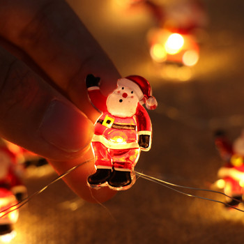 Άγιος Βασίλης Χριστουγεννιάτικο φωτιστικό LED String Καλά Χριστουγεννιάτικη διακόσμηση για το σπίτι 2022 στολίδια Χριστουγεννιάτικου δέντρου Navidad Χριστουγεννιάτικα δώρα Πρωτοχρονιάς