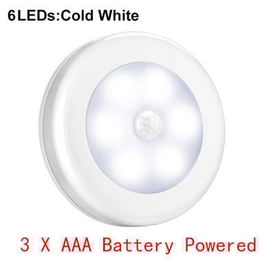 LED svjetiljka za ormar Napajanje na baterije Ispod ormarića Lampa s prigušivanjem PIR senzora kretanja Svjetla za ormar Unutarnja zidna svjetiljka za spavaću sobu