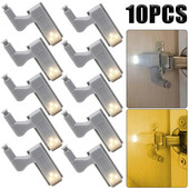 10 τμχ Εσωτερική λάμπα LED γενικής χρήσης Επαγωγικά φώτα Ντουλάπα Ντουλάπα Αισθητήρας Φώτα Υπνοδωμάτιο Ντουλάπα κουζίνας Νυχτερινό φωτιστικό