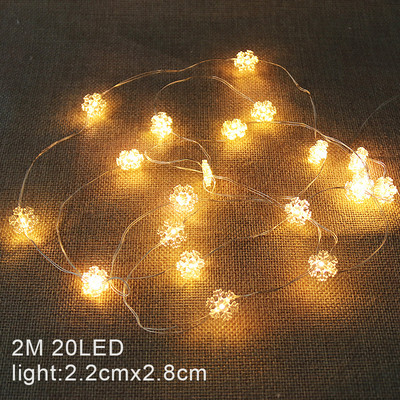 2M 20 LED Santa Claus Snowman Elk Fairy Lights Festoon Led Light Γιρλάντες Χριστουγεννιάτικες διακοσμήσεις Πρωτοχρονιάς 2024 Navidad Noel 2023