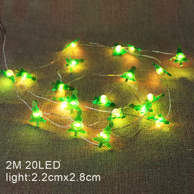 2M 20 LED Santa Claus Snowman Elk Fairy Lights Festoon Led Light Γιρλάντες Χριστουγεννιάτικες διακοσμήσεις Πρωτοχρονιάς 2024 Navidad Noel 2023