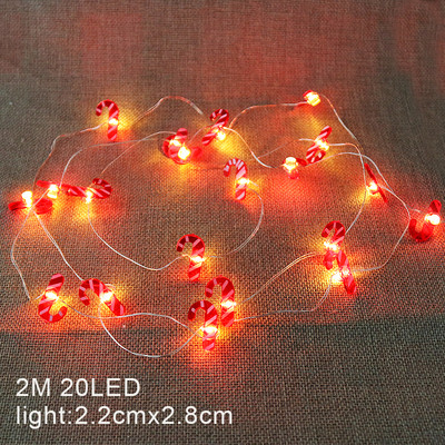 2M 20 LED Santa Claus Snowman Elk Fairy Lights Festoon Led Light Γιρλάντες Χριστουγεννιάτικες διακοσμήσεις Πρωτοχρονιάς 2024 Navidad Noel 2023