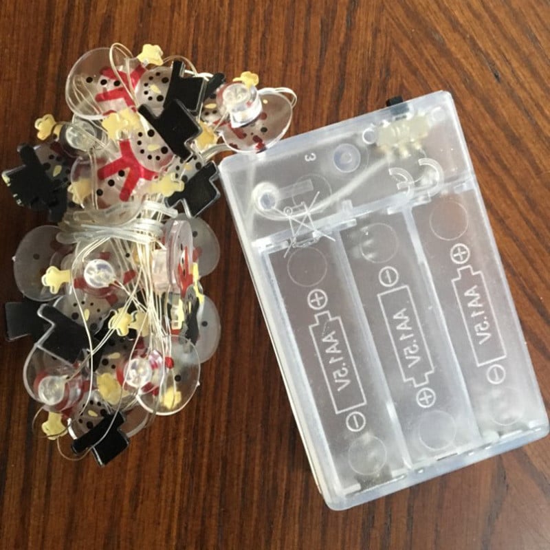 2M 20 LED Santa Claus Snowman Elk Fairy Lights Festoon Led Light Γιρλάντες Χριστουγεννιάτικες διακοσμήσεις Πρωτοχρονιάς 2024 Navidad Noel 2023