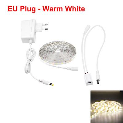 1 szett LED világító szalag konyhai szekrényhez Kézi érzékelő éjszakai fények szalag rugalmas szalagos szekrény lámpa 12 V LED otthoni világítás