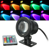 12V 10W/20W RGB LED šviesos fontanas baseino tvenkinio prožektorius povandeninis vandeniui atsparus naktinis šviestuvas lauko sodo vakarėlio dekoravimui + nuotolinio valdymo pultas